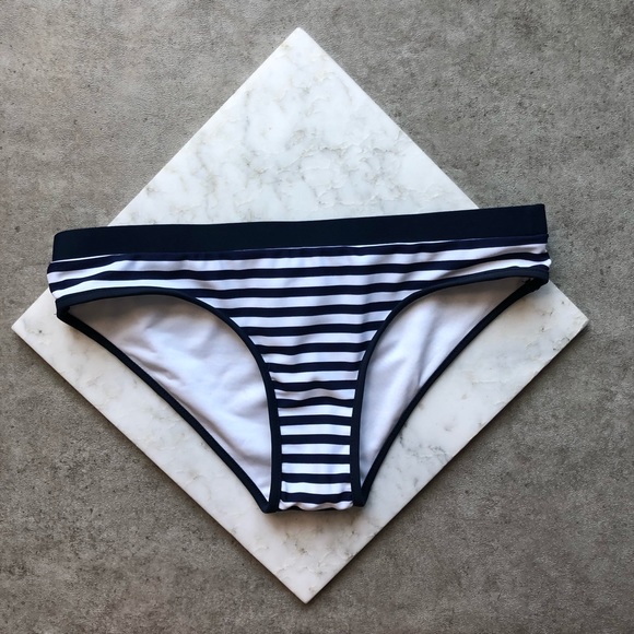 Shoshanna Other - Shoshanna Navy and White Striped Swimsuit Bottoms